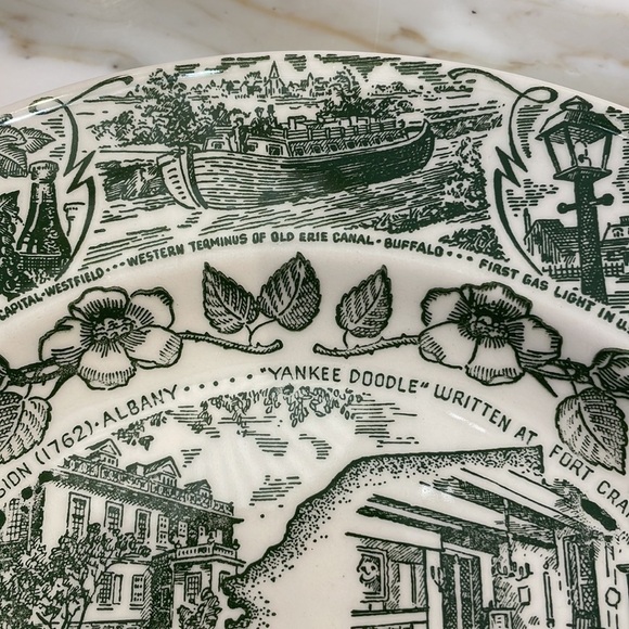 Kettlesprings Kilns, Alliance Ohio Vintage New York State Highway 20 Green Plate - Picture 5 of 8